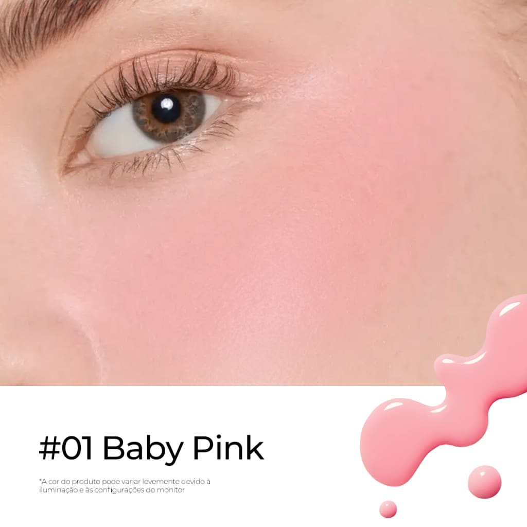 Blush Líquido SACE LADY | Efeito Sedoso, Longa Duração e Multifuncional
